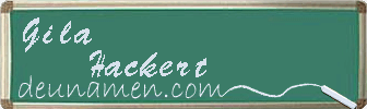 Gila Hackert Visitenkarte